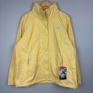 The North Face Womens Resolve 2 Jacket Butter Yellow Golden Haze XXL